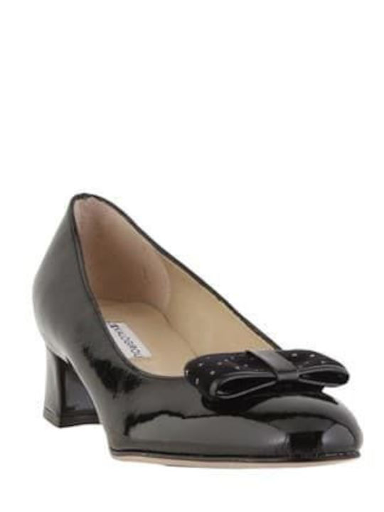 Patent Leather Black Low Heels