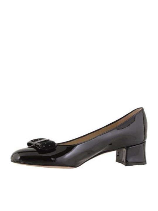 Patent Leather Black Low Heels