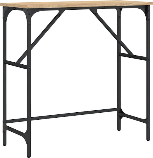 Конзолна маса от Дърво & Метал Sonoma Oak Д75xШ32xВ75cm Конзолна маса от Дърво & Метал Sonoma Oak Д75xШ32xВ75cm