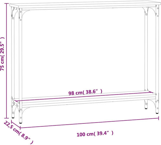 Konsole Sonoma Δρυς L100xB22.5xH75cm