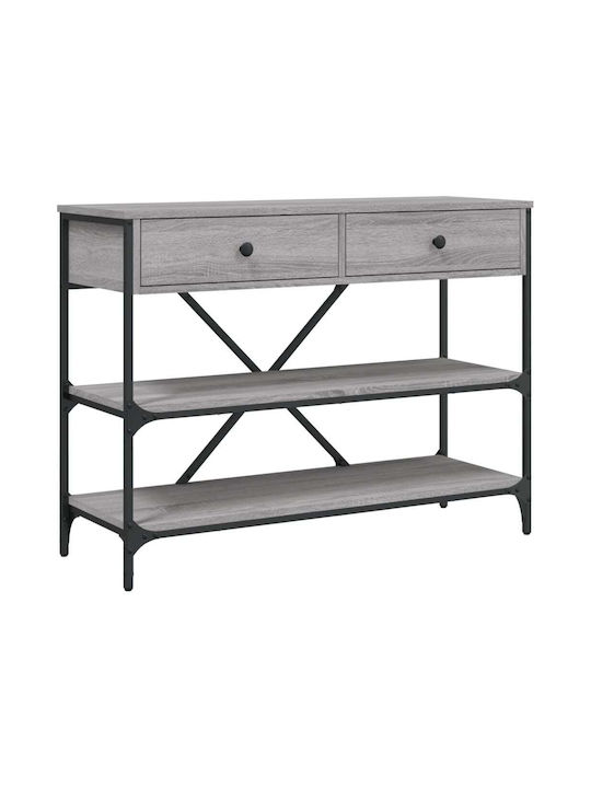 Console Table Wood & Metal Γκρι Sonoma L100xW34.5xH75cm