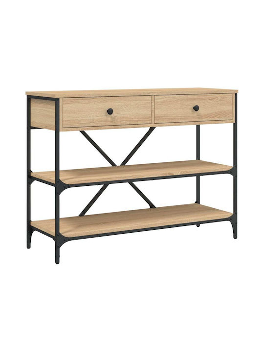 Конзолна маса от Дърво & Метал Oak Sonoma Д100xШ34.5xВ75cm