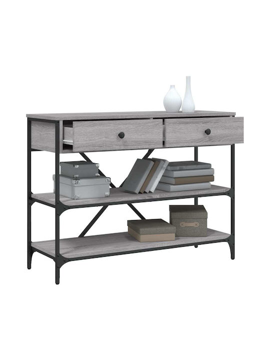 Console Table Wood & Metal Γκρι Sonoma L100xW34.5xH75cm