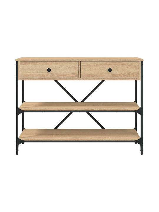 Конзолна маса от Дърво & Метал Oak Sonoma Д100xШ34.5xВ75cm