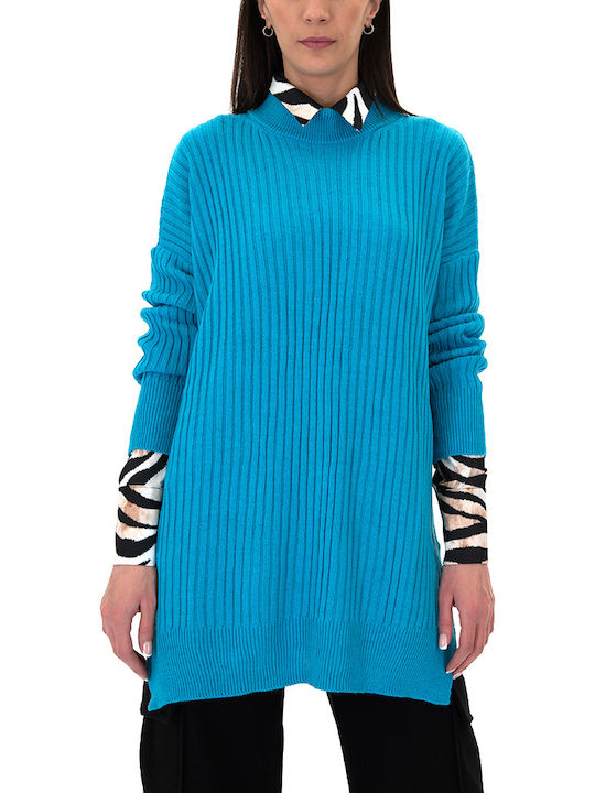 Moutaki Women's Long Sleeve Pullover CELL (23.P1.128-TURQUOISE)