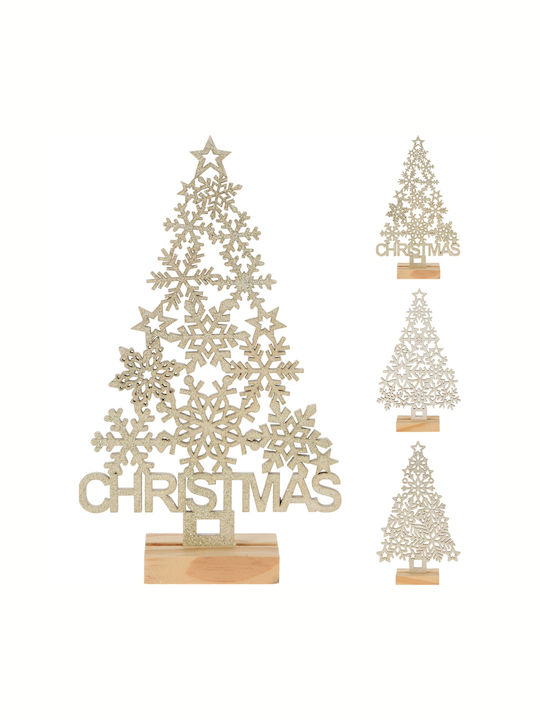ArteLibre Χριστουγεννιάτικο Διακοσμητικό Ξύλινο Δεντράκι 14εκ. Χρυσό