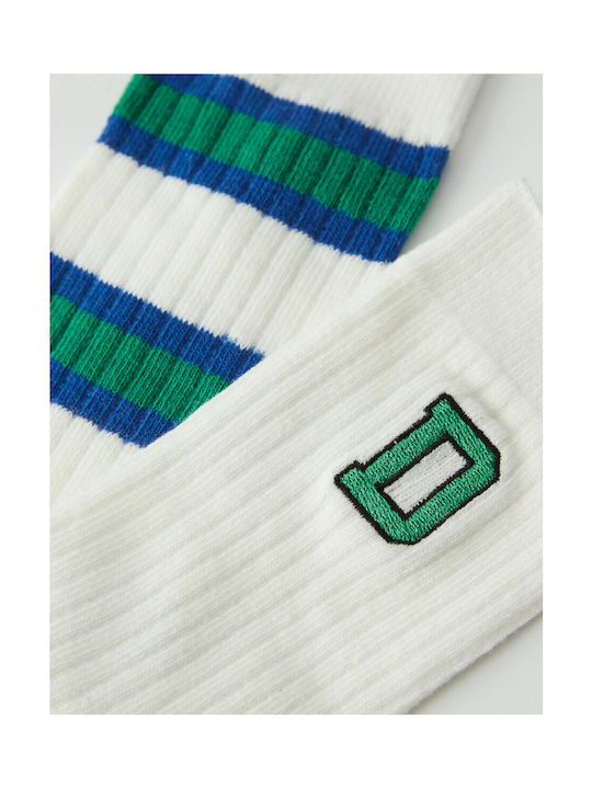 Diverse System Socken White-Green 2Pack