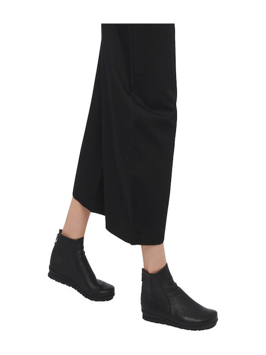 Baryky Leder Stiefeletten Damen Schwarz