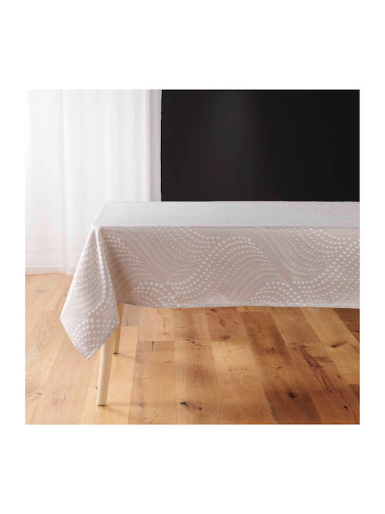 Flamingo Τραπεζομάντηλο Αλέκιαστο L-c Billy Μπεζ 140x240εκ.