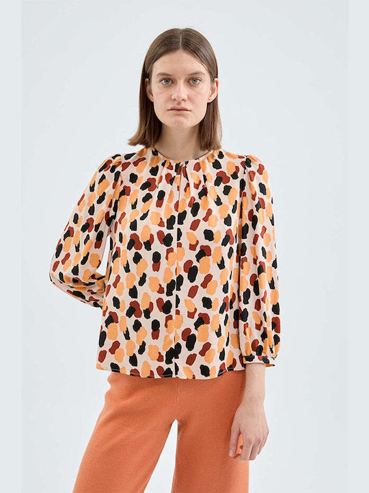 Compania Fantastica Women's Blouse Short Sleeve Multicolour