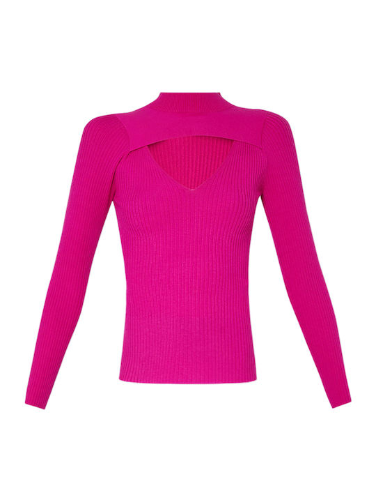Women's Long Sleeve Sweater 72624/PINK BERRY