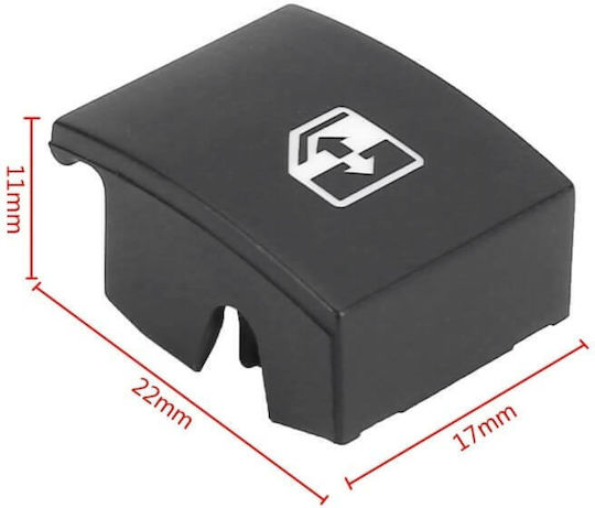 Replacement Button Car Window Switch for Opel Astra / Tigra / Zafira Black