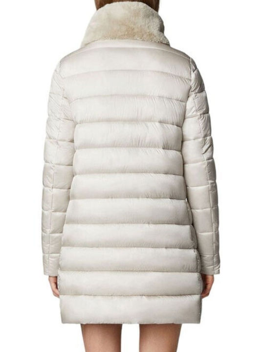 Save The Duck Women's Short Puffer Jacket for Winter White