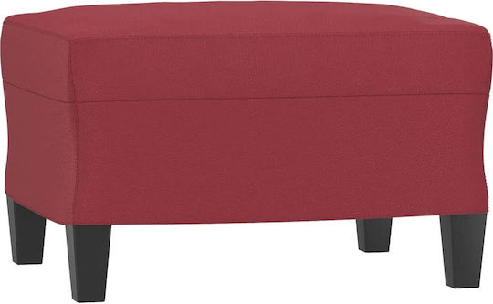 Living Room Furniture Set 3-Seater & 2-Seater & Armchair & Stool Red