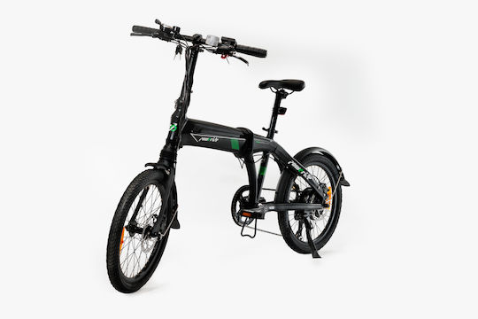 Revoil Poweride Folding 20" Negru Pliabil Electric Bicicletă cu 7 Viteze și Frâne pe Disc