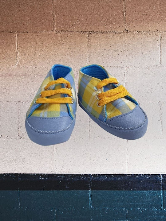 Oscar Baby Βρεφικά Sneakers Αγκαλιάς Γαλάζια