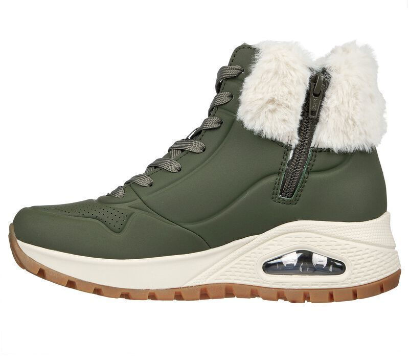 Skechers Winter Uno Rugged Ghete dama Κaki 167274-OLV | Skroutz