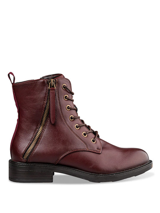 Envie Shoes Damen Knöchelstiefel Burgundisch