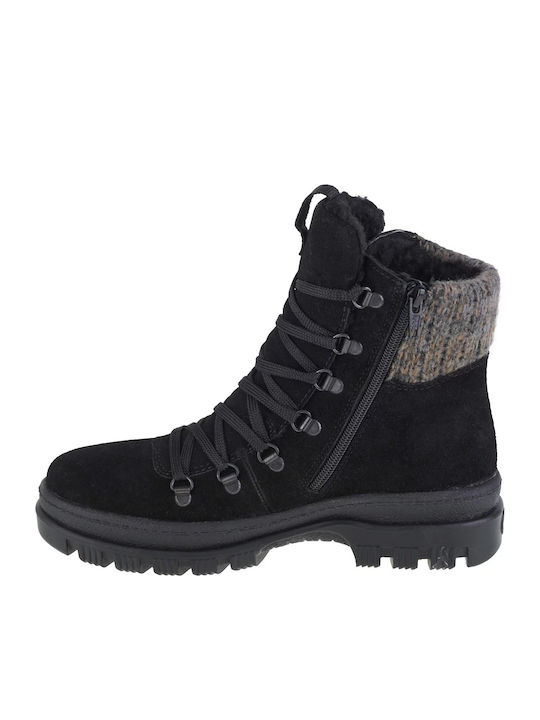 Leather Women's Ankle Boots Black