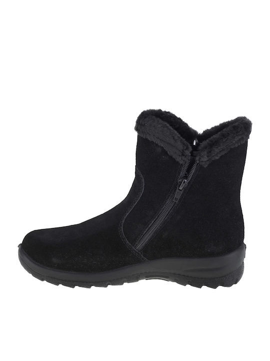 Leather Women's Ankle Boots Black