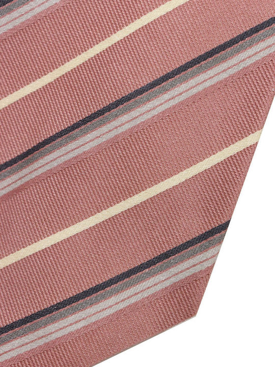 DOLCE & GABBANA TIE 9.5CM STRIPED PINK