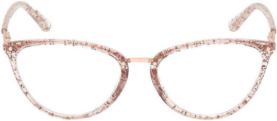 Guess Weiblich Brillenrahmen Katzenauge Rosa GU2957 074