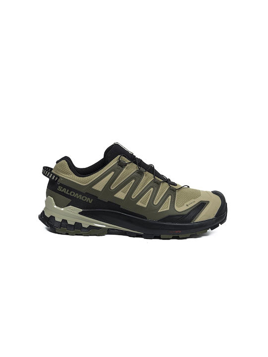 Xa Pro 3d V9 Sport Shoes Running Green Waterproof with Gore-Tex Membrane