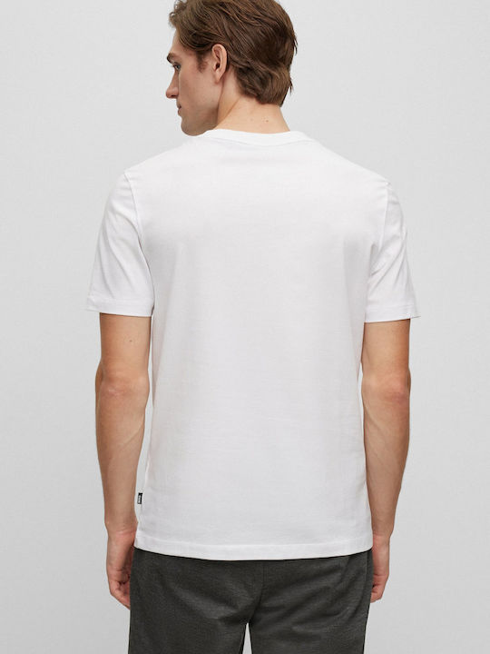 Hugo Boss Herren T-Shirt Kurzarm Weiß