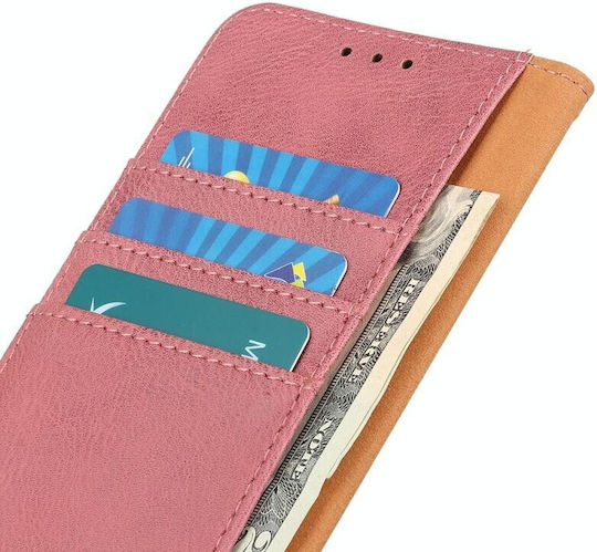 Neo Brieftasche Leder Rosa (Motorola Edge 40)