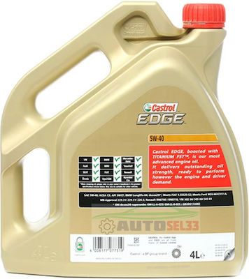 Castrol Edge Titanium Fst Synthetic Car Lubricant 5W-40 4lt