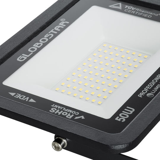 GloboStar Atlas Waterproof LED Floodlight 50W Natural White 4500K IP67