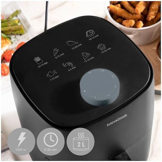 InnovaGoods Fryinn Lite 2000 Friteuză cu aer 2lt Negru