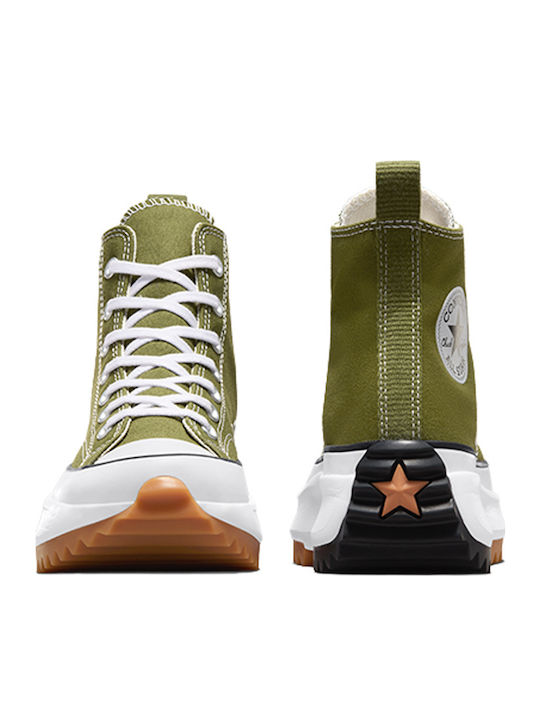Run Star Hike Flatforms Boots Grassy / White / Black
