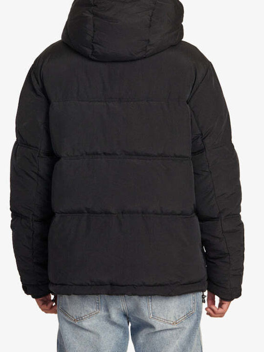 RVCA Herren Winter Jacke Puffer Wasserdicht Μαύρο.