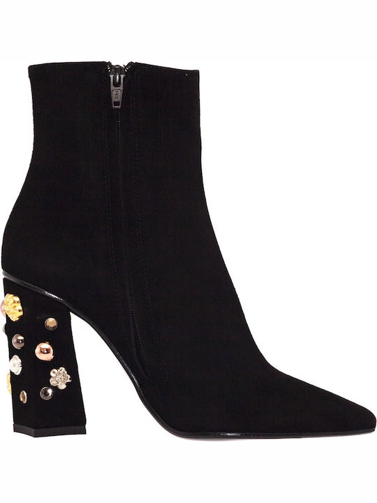Suede Women's Ankle Boots Black