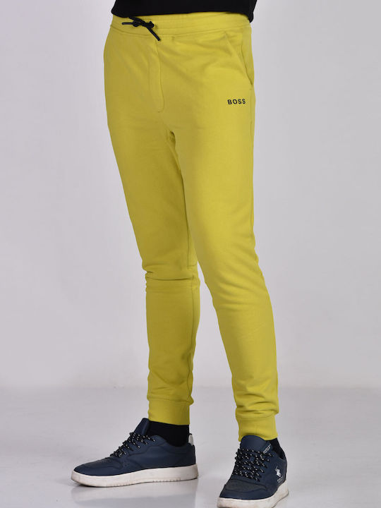 Hugo Boss Pantaloni de trening cu elastic GREEN OPEN