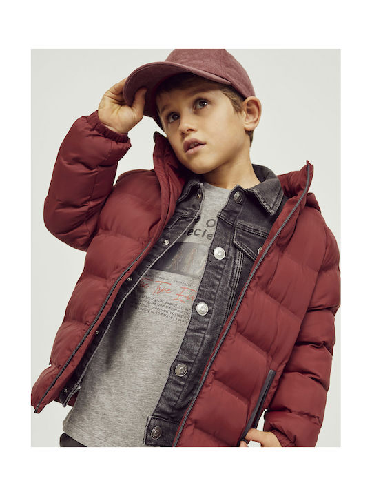 Zippy Kids Casual Jacket with Hood Bordeaux