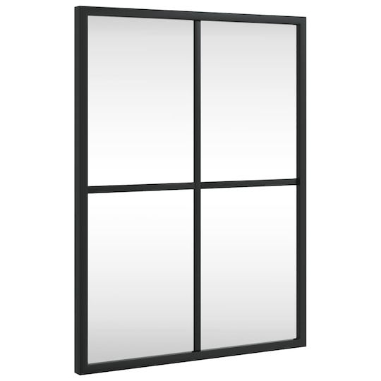 vidaXL Schminkspiegel Wand 40x40cm Schwarz