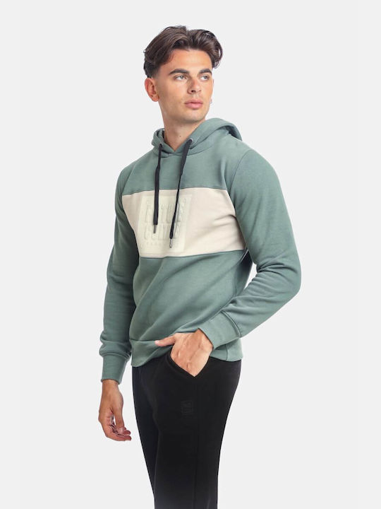 Paco & Co Herren Sweatshirt mit Kapuze Mint