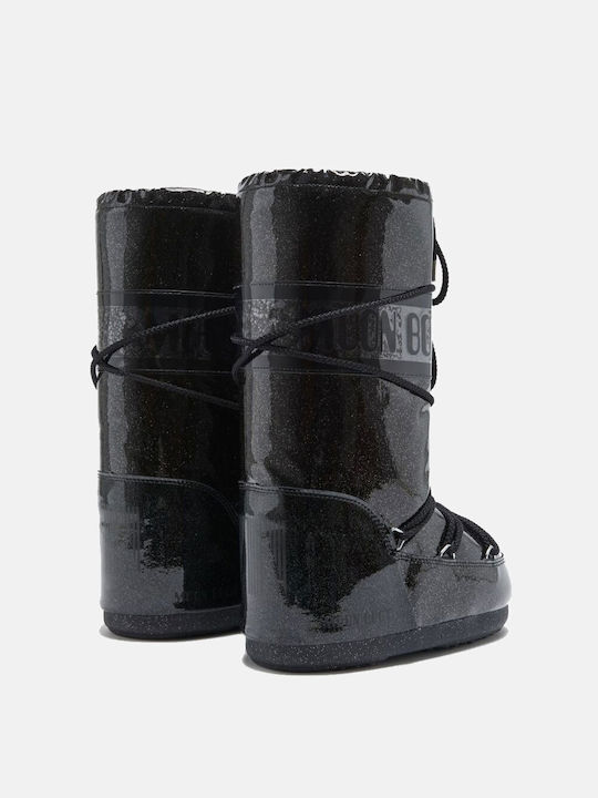 Moon Boot Women's Boots with Laces Icon Black