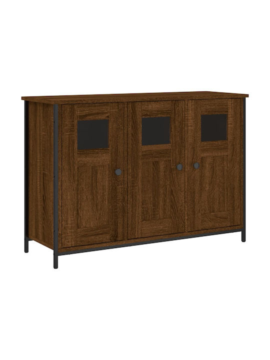 Sideboard Wooden Καφέ Δρυς 100x35x70cm