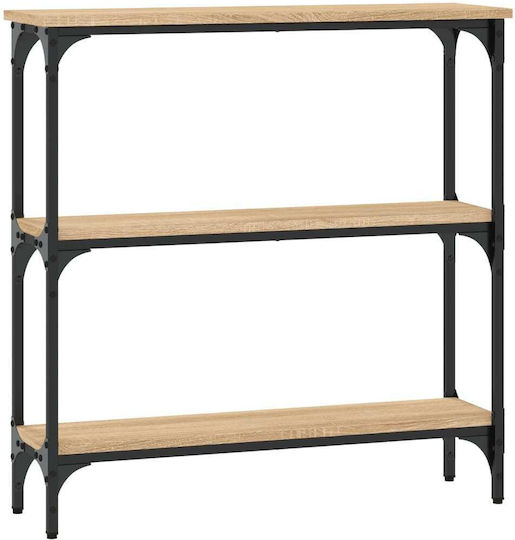Конзолна маса от Дърво & Метал Sonoma Oak Д75xШ22.5xВ75cm