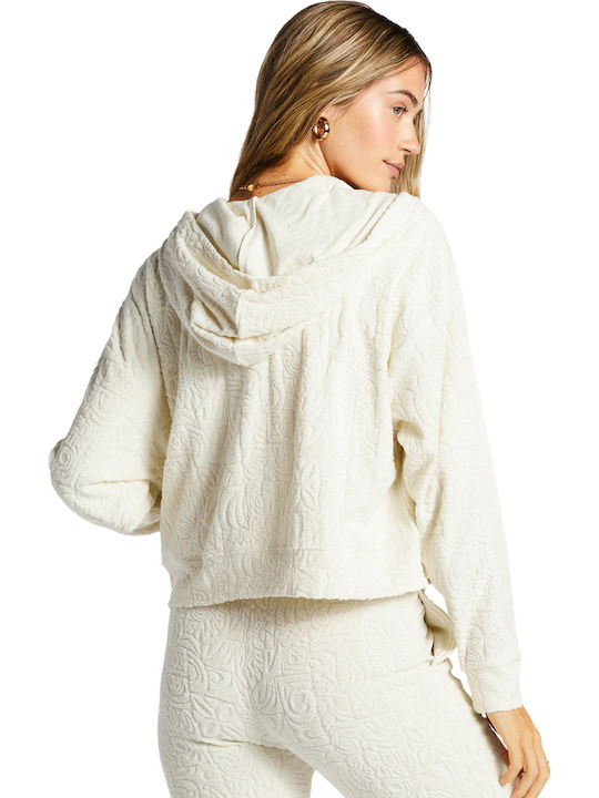 Beach Breeze Women's Sweatshirt Jacket ΑΝW/ANTIQUE WHITE