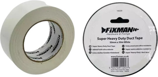 Fixman Αυτοκόλλητη Υφασμάτινη Ταινία Γκρι 50mx50mm