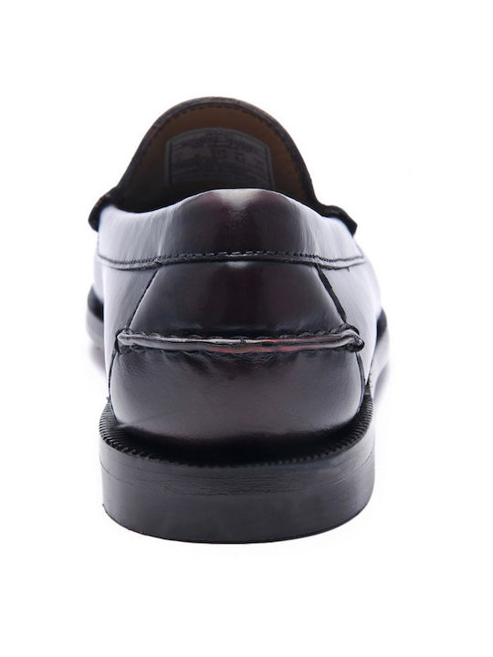 Classic Women's Moccasins in Burgundy Color