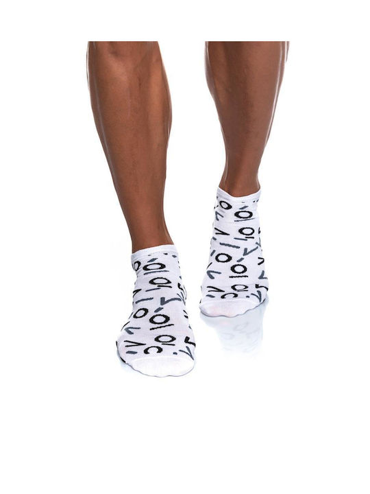 Inizio Men's Patterned Socks White