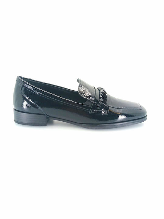 Gabor Leather Women's Loafers in Black Color