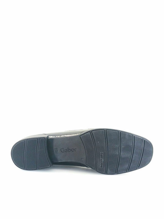 Δερμάτινα Γυναικεία Loafers σε Μαύρο Χρώμα