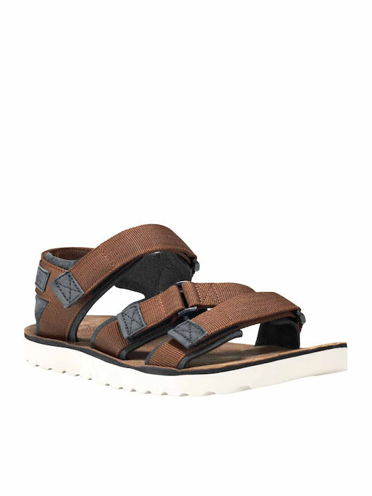 Pierce Ανδρικά Σανδάλια σε Καφέ Χρώμα