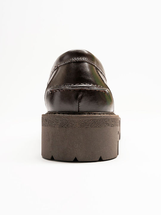 90 Leder Herren Mokassins in Braun Farbe